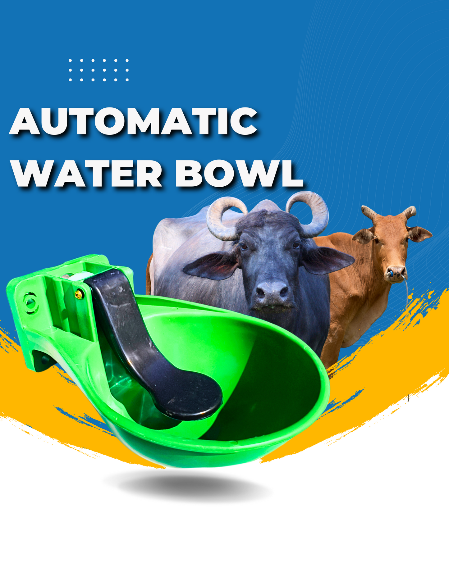 Automatic Water Bowl for Cows – Livestock Water Trough with Float Valve